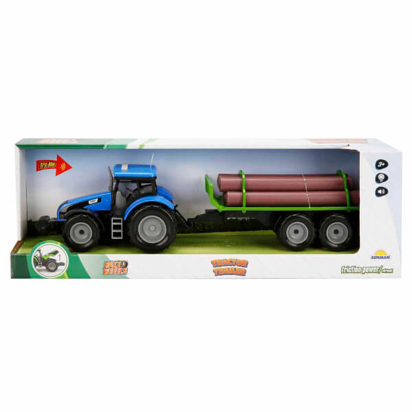Maxx Wheels Sesli Ve Işıklı Römorklu Traktör 44 cm