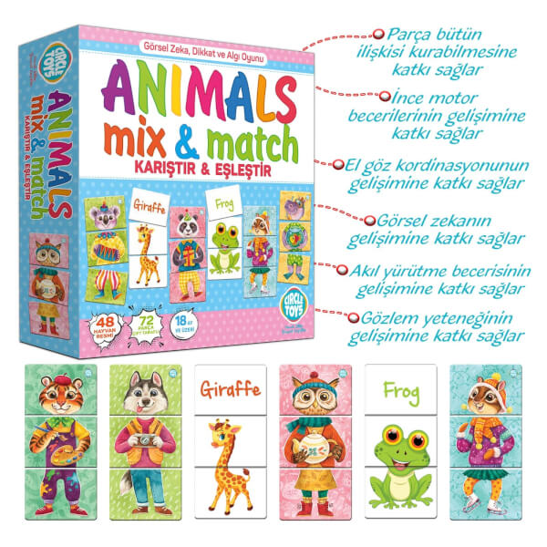 Circle Toys Animals Mix & Match