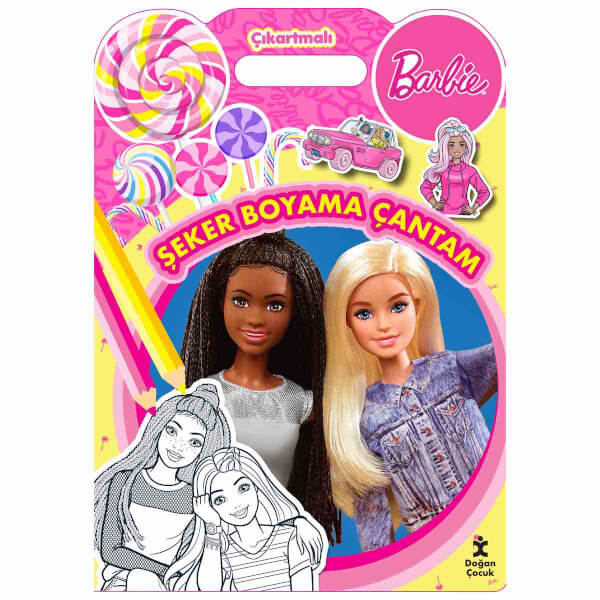 Barbie - Şeker Boyama Çantam – Çıkartmalı 