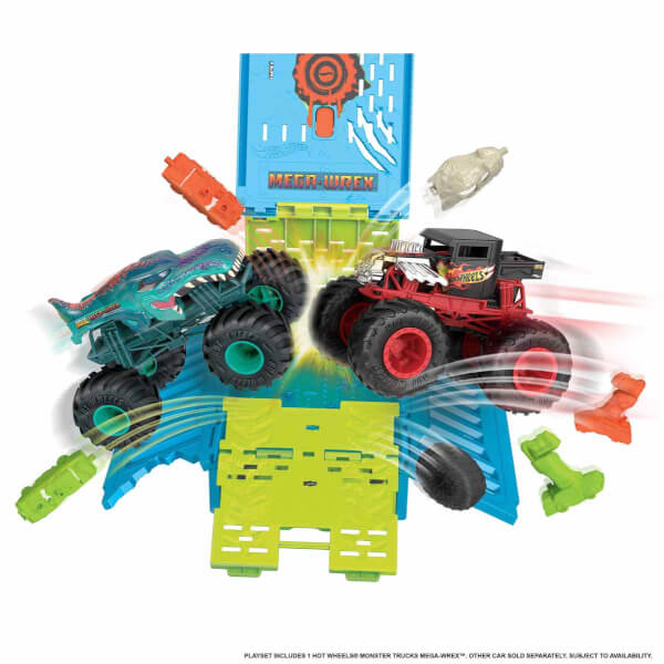 Hot Wheels Monster Trucks 1:24 Mega Wrex'in Çarpışma Kafesi HNC29