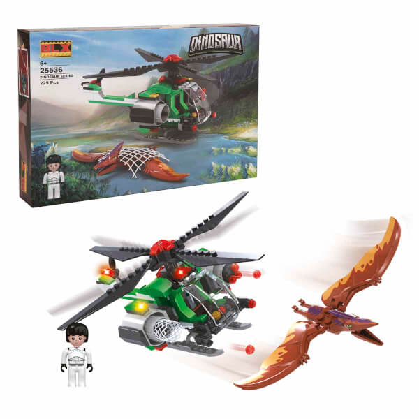 BLX Dinosaur Kanatlı Dinozorlar ve Helikopter 25536