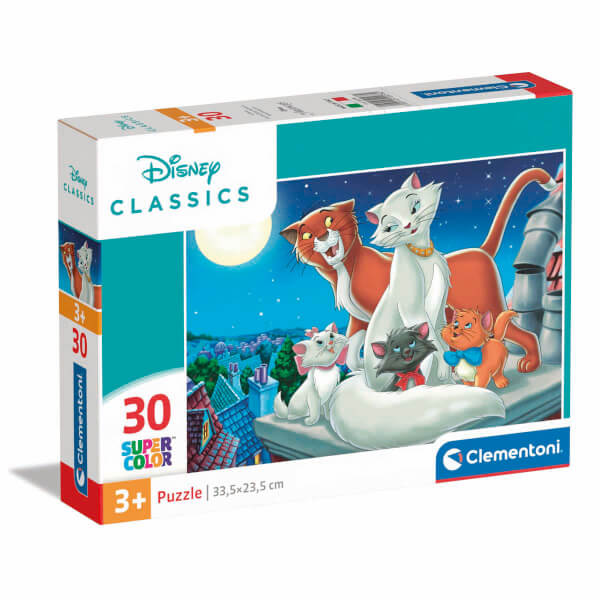 30 Parça Supercolor Puzzle: Disney Classics