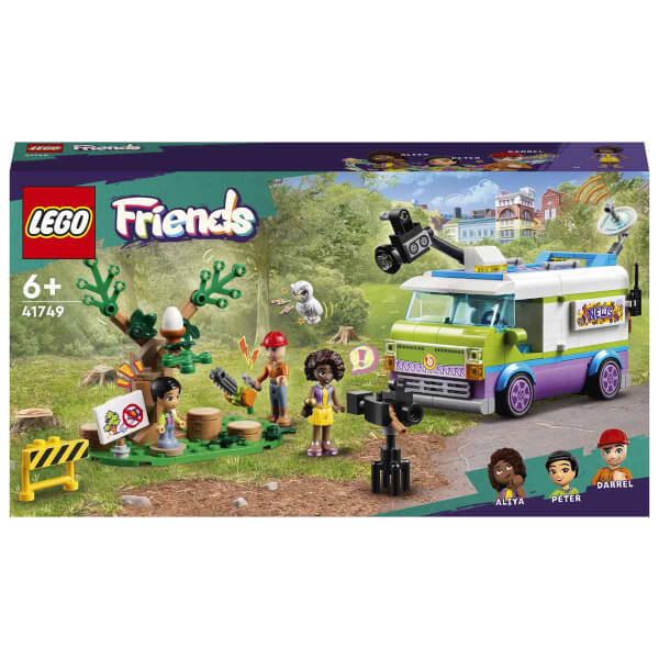 LEGO Friends Canlı Yayın Aracı 41749 - 6 Yaş ve Üzeri Çocukların Haber Yayını Oyunları Oynaması için Aksesuarlar İçeren Yaratıcı Oyuncak Yapım Seti (446 Parça)