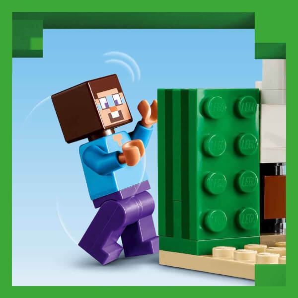 LEGO® Minecraft® Steve'in Çöl Keşfi 21251 - 6 Yaş ve Üzeri Macera Oyunları Yedi Çocuk için 3 Adet LEGO Minecraft Minifigürü İçeren Yaratıcı Oyuncak Yapım Seti (75 Parça)