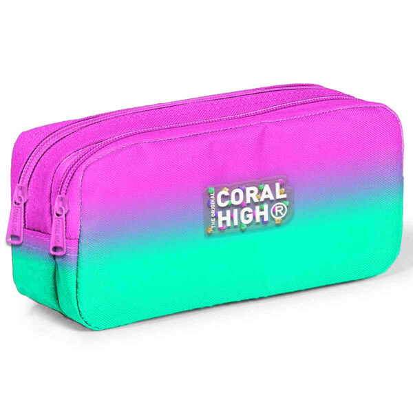 Coral High Pembe Yeşil Kalem Kutusu 12074