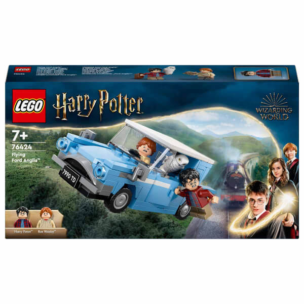 LEGO Harry Potter Uçan Ford Anglia 76424 - 7 Yaş ve Üzeri Harry Potter Hayranları için Harry Potter ve Ron Weasley Minifigürü İçeren Koleksiyonluk Yaratıcı Oyuncak Yapım Seti (165 Parça)