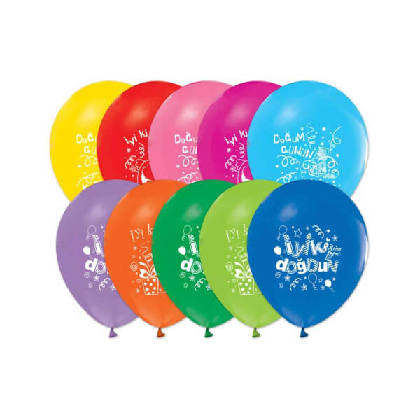 Doğum Günü Baskılı Balon 16’lı 