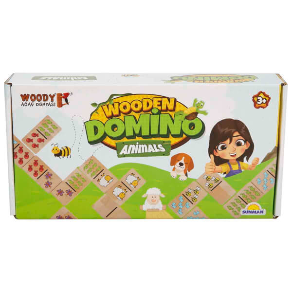 Woody Ahşap Domino Animals 