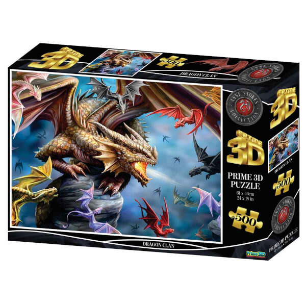 500 Parça 3D Puzzle: Dragon Clan