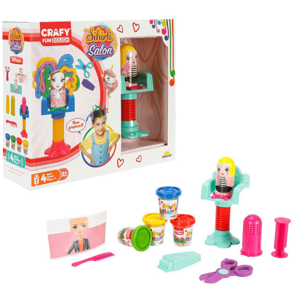 Crafy Sihirli Salon Oyun Hamur Seti 200 g 15 Parça - 15 Parça