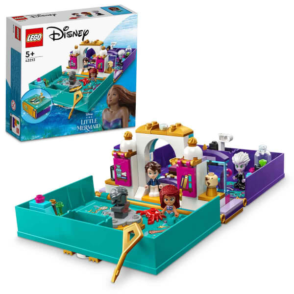 LEGO® | Disney Küçük Deniz Kızı Hikaye Kitabı 43213 - 5 Yaş ve Üzeri Çocuklar için Yaratıcı Oyunları Teşvik Eden Oyuncak Yapım Seti (134 Parça)