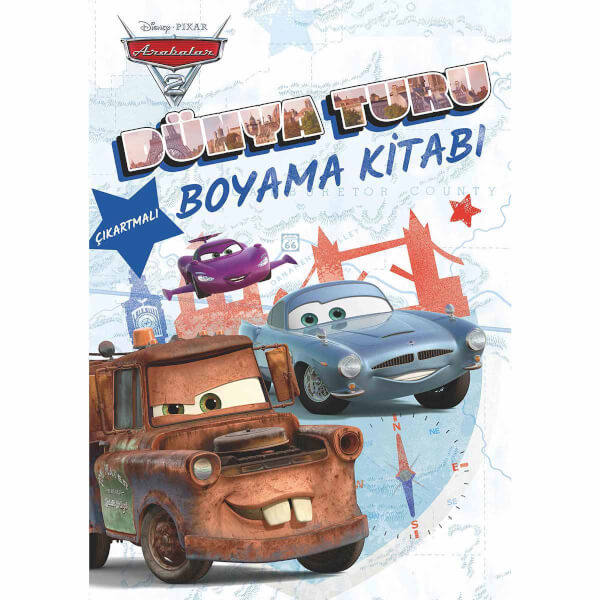 Disney Pixar Arabalar 2 Dünya Turu Boyama Kitabı