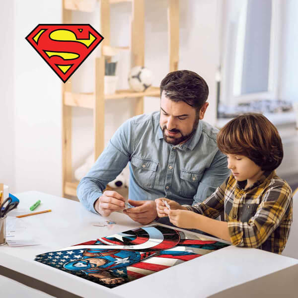 300 Parça 3D Puzzle Metal Kutu: Superman