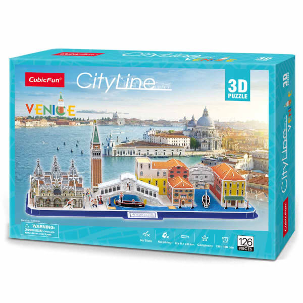 126 Parça 3D Puzzle: Venedik İtalya