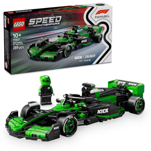 LEGO Speed Champions KICK Sauber F1 Team C44 Yarış Arabası 77247 - 10 Yaş ve Üzeri Çocuklar için Sürücü Minifigürü İçeren Yaratıcı Oyuncak Yapım Seti (259 Parça)