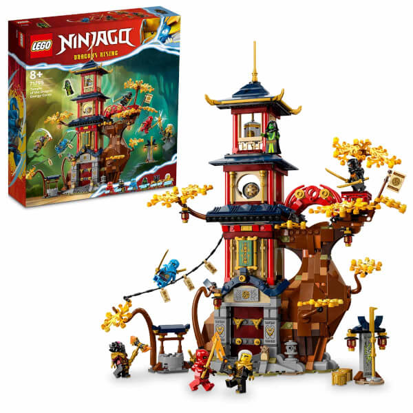 LEGO NINJAGO Ejderha Enerji Küreleri 71795 - 8 Yaş ve Üzeri Çocuklar için bir Tapınak ve 6 Minifigür İçeren Yaratıcı Oyuncak Yapım Seti (1029 Parça)