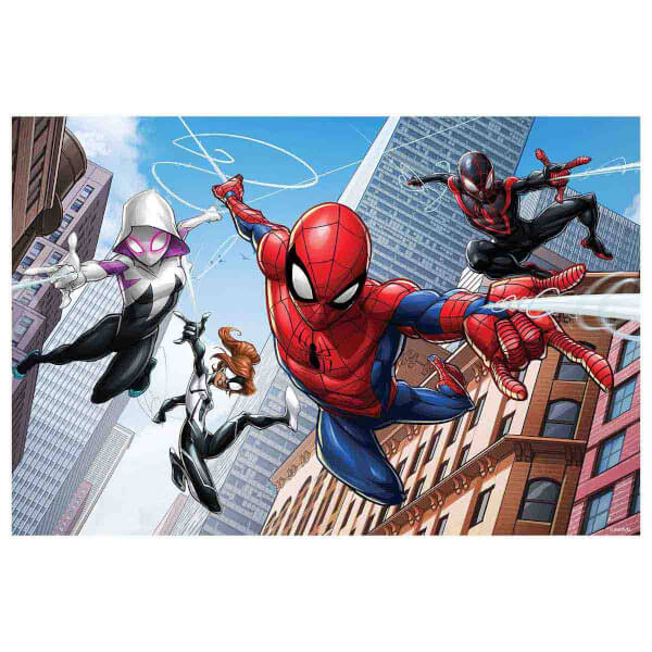 Prime 3D/2D 200 Parça Çift Taraflı Puzzle: Marvel Spider-Man