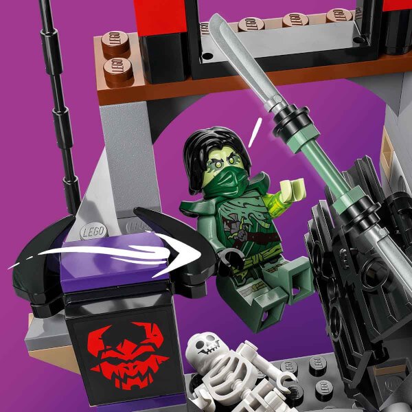 LEGO NINJAGO Ejderinsan Fırtına Köyü 71841 - 7 Yaş ve Üzeri Çocuklar için Savaş Arenası, 6 Ninja Minifigürü ve Topaç İçeren Yaratıcı Oyuncak Yapım Seti (305 Parça)