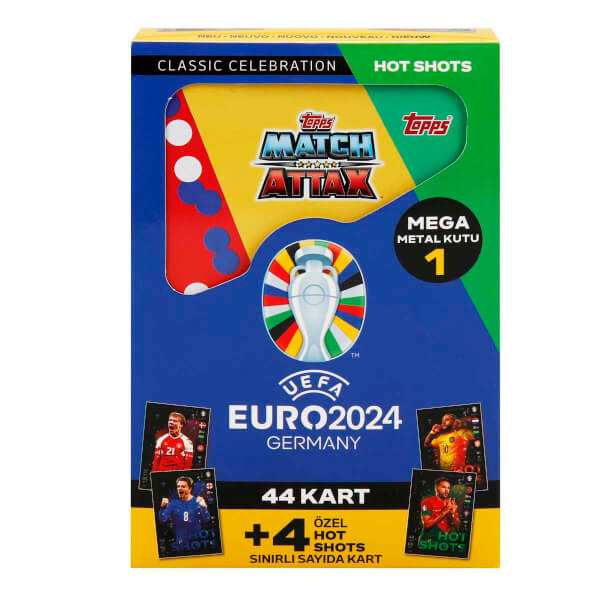 UEFA Euro 2024 Almanya Match Attax Mega Metal Kutu