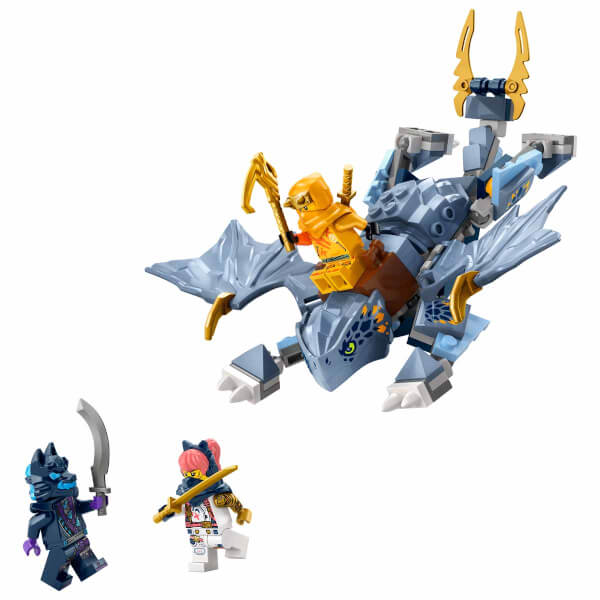 LEGO NINJAGO Genç Ejderha Riyu 71810 - 6 Yaş ve Üzeri Çocuklar için 3 Ninja Minifigürü İçeren Yaratıcı Oyuncak Yapım Seti (132 Parça)