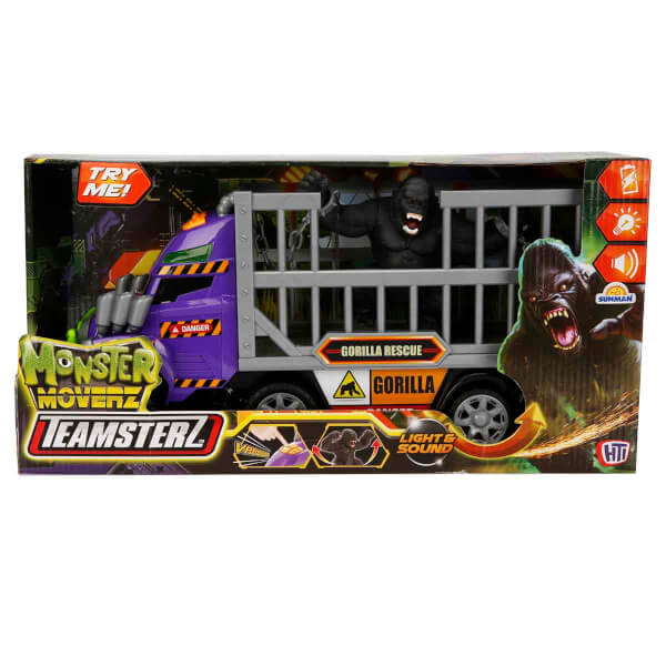 Teamsterz Monster Moverz Gorilla Rescue Sesli ve Işıklı Oyun Seti