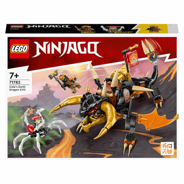 LEGO NINJAGO Cole’un Toprak Ejderhası EVO 71782 - 7 Yaş ve Üzeri Çocuklar İçin Cole ve İskelet Minifigürleri İçeren Yaratıcı Oyuncak Yapım Seti (285 Parça)