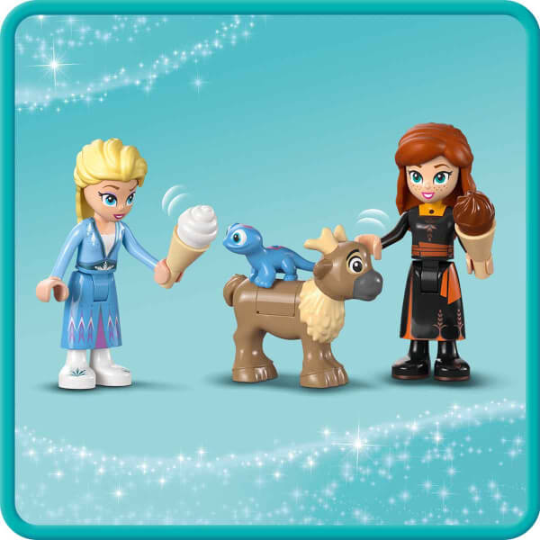 LEGO® ǀ Disney Frozen Elsa'nın Karlar Ülkesi Şatosu 43238 - 4 Yaş ve Üzeri Çocuklar için Elsa, Anna ve Olaf Minifigürü İçeren Yaratıcı Oyuncak Yapım Seti (163 Parça)