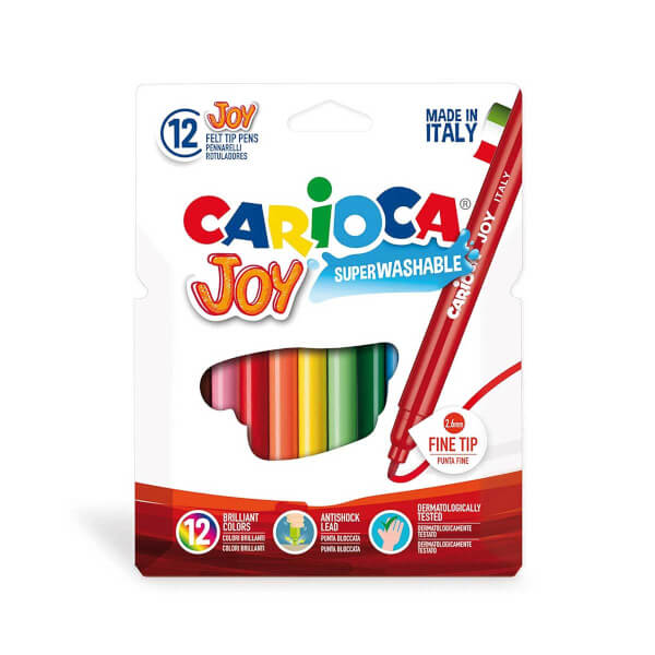 Carioca Joy Yıkanabilir Keçeli Boya Kalemi 12’li