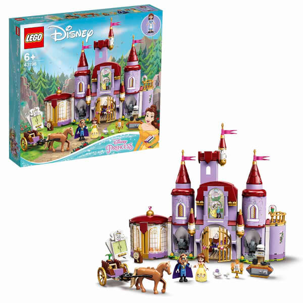 LEGO® ǀ Disney Güzel ve Çirkin’in Kalesi 43196 - Prenses Oyunları Seven Çocuklar için Yaratıcı Oyuncak Yapım Seti (505 Parça)