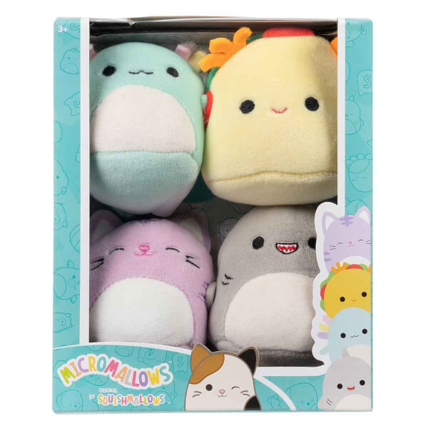 Squishmallows Micromallows 4’lü Peluş Seti 6 cm 