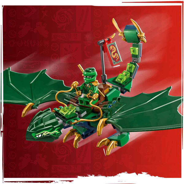 LEGO NINJAGO Lloyd’un Yeşil Orman Ejderhası 71829 - 6 Yaş ve Üzeri Çocuklar için 2 Minifigürlü Yaratıcı Oyuncak Yapım Seti (128 Parça)