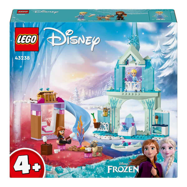 LEGO® ǀ Disney Frozen Elsa'nın Karlar Ülkesi Şatosu 43238 - 4 Yaş ve Üzeri Çocuklar için Elsa, Anna ve Olaf Minifigürü İçeren Yaratıcı Oyuncak Yapım Seti (163 Parça)