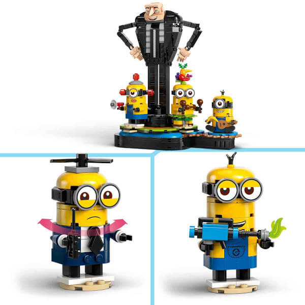 LEGO Despicable Me 4 Yapım Parçalarından Gru ve Minyonlar 75582 -9 Yaş ve Üzeri Çocuklar İçin Yaratıcı Oyuncak Model Yapım Seti (839 Parça)