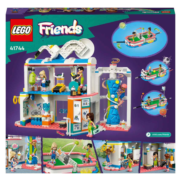 LEGO Friends Spor Merkezi 41744 - Sporu, Model Yapımını ve Rol Yapma Faaliyetlerini Seven 8 Yaş ve Üzeri Çocuklar için Oyuncak Yapım Seti (832 Parça)