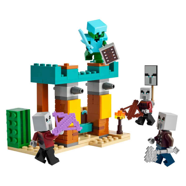 LEGO Minecraft Serseri Köylü Çöl Devriyesi 21267 - 7 Yaş ve Üzeri Macera Oyunları Seven Çocuklar için Minecraft Karakolu Yaratıcı Oyuncak Yapım Seti (105 Parça)