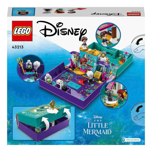 LEGO® | Disney Küçük Deniz Kızı Hikaye Kitabı 43213 - 5 Yaş ve Üzeri Çocuklar için Yaratıcı Oyunları Teşvik Eden Oyuncak Yapım Seti (134 Parça)