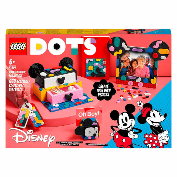 LEGO DOTS  Disney Mickey Fare ve Minnie Fare Okula Dönüş Projesi Kutusu 41964