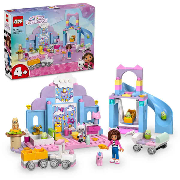 LEGO 4+ Gabby’s Dollhouse Gabby’nin Kedicik Bakım Odası 10796 - 4 Yaş ve Üzeri Çocuklar için Yaratıcı Oyuncak Yapım Seti (165 Parça)