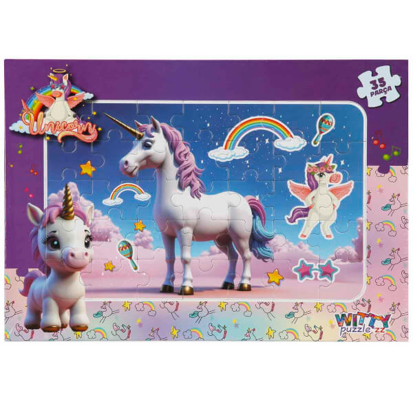 35 Parça Puzzle: Unicorn Hayal Dünyası