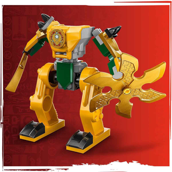 LEGO® NINJAGO® Arin'in Savaş Robotu 71804 - 4 Yaş ve Üzeri Çocuklar için Arin Minifigürü İçeren Yaratıcı Oyuncak Yapım Seti 71804 (104 Parça)