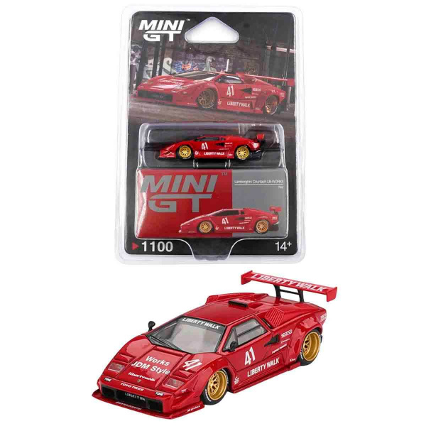 1:64 Mini Gt Lamborghini Countach Lb-Works Diecast Model Araba