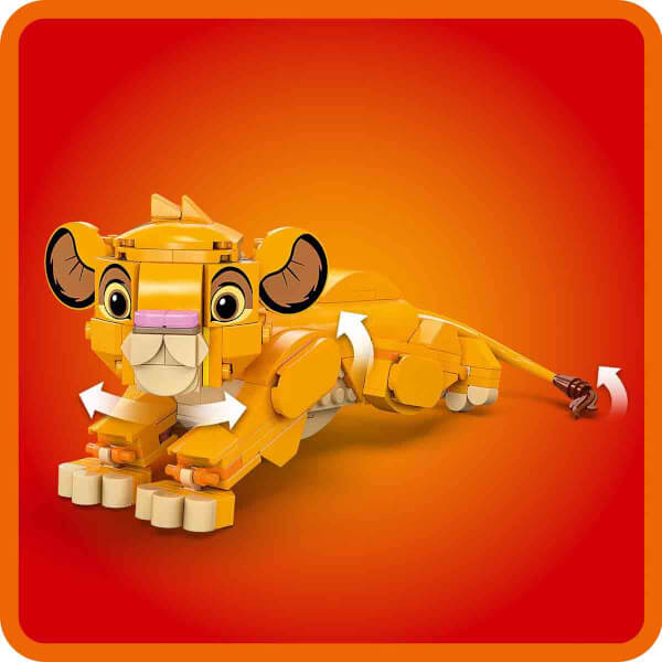 LEGO Disney Yavru Aslan Kral Simba 43243 – 6 Yaş ve Üzeri Çocuklar İçin İnşa Edilebilen Yaratıcı Oyuncak Yapım Seti (222 Parça)