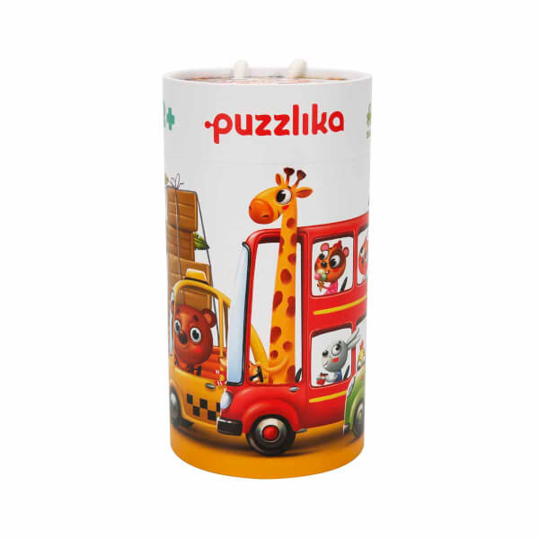 Cubika 20 Parça Puzzle: Sevimli Hayvanlar Yolculukta