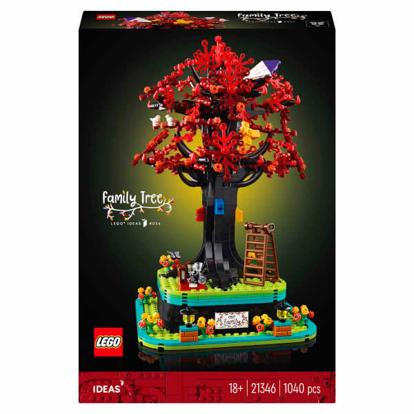 LEGO Ideas Aile Ağacı 21346 -  Ev, Ofis Dekore Etmeyi Seven Yetişkinler için Koleksiyonluk ve Sergilenebilir Yaratıcı Model Yapım Seti (1040 Parça)