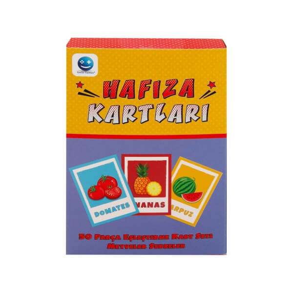 Hafıza Kartları Meyveler ve Sebzeler 50 Parça