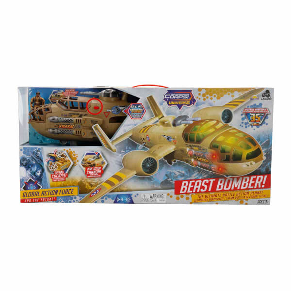 Sesli ve Işıklı The Corps Universe Beast Bomber Askeri Uçak 