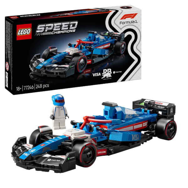 LEGO Speed Champions Visa Cash App RB VCARB 01 F1 Yarış Arabası 77246 - Yetişkinler için Koleksiyonluk Yaratıcı Yarış Arabası Yapım Seti (248 Parça)