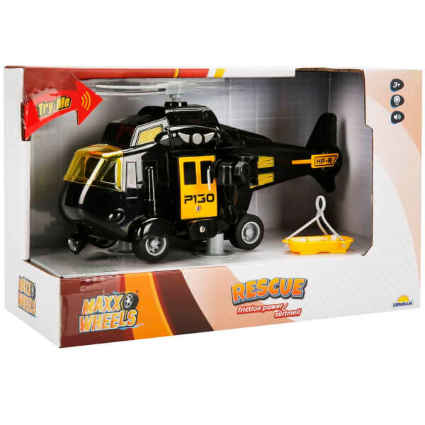 1:20 Maxx Wheels Sesli ve Işıklı Kurtarma Helikopteri