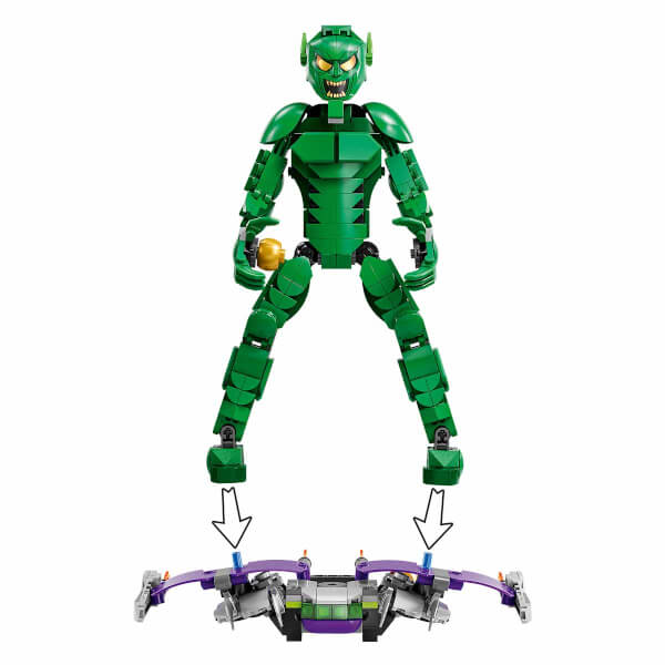 LEGO Marvel Green Goblin Yapım Figürü 76284 - 8 Yaş ve Üzeri Süper Kahraman Seven Çocuklar için Yaratıcı Oyuncak Yapım Seti (471 Parça)