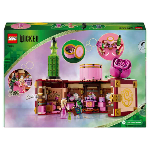 LEGO Wicked Glinda ve Elphaba’nın Yurdu 75683 - 8 Yaş ve Üzeri Çocuklar için 2 Mini Bebek İçeren Fantastik Oyuncak Yapım Seti (740 Parça)